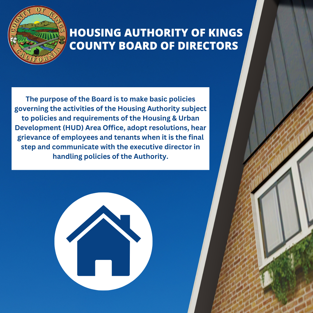 HOUSING AUTHORITY OF KINGS COUNTY BOARD OF DIRECTORS