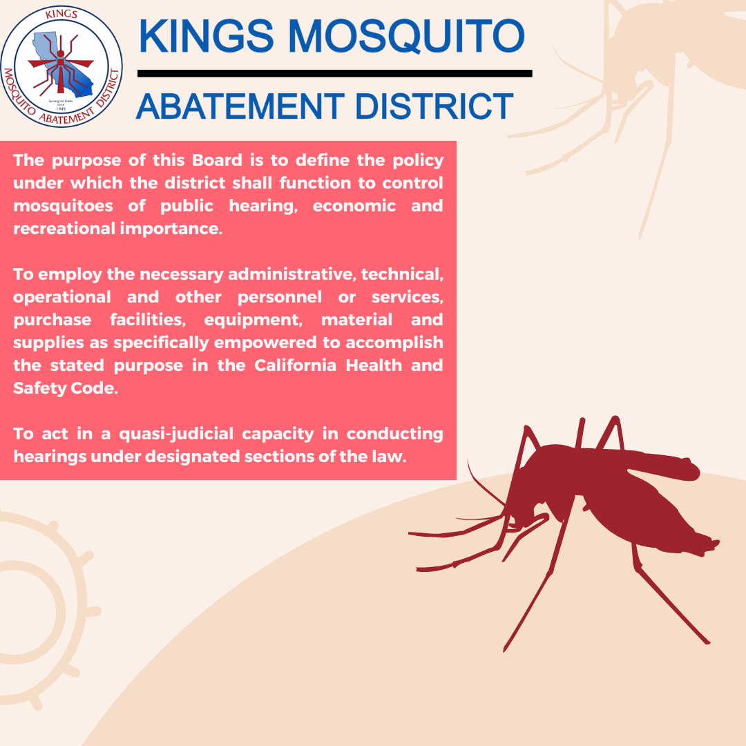 KINGS MOSQUITO ABATEMENT DISTRICT 