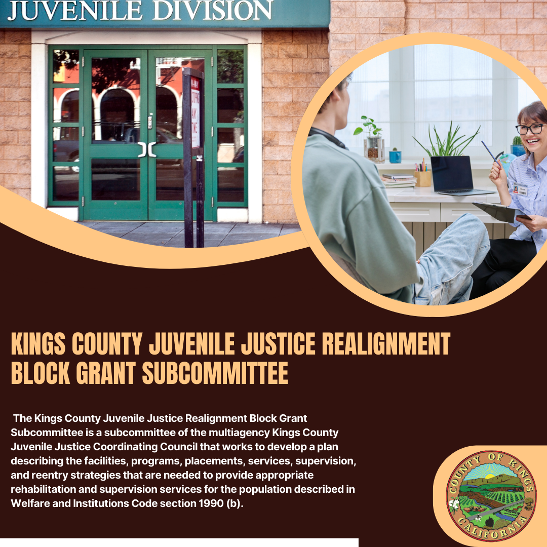 Kings County Juvenile Justice Realignment Block Grant Subcommittee