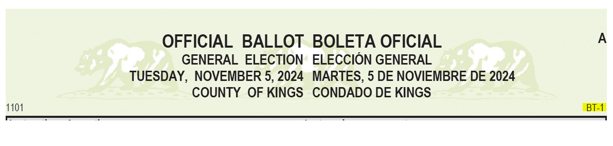 Ballot Header